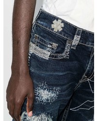 Jean brodé bleu marine True Religion