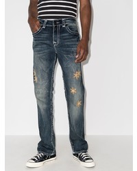 Jean brodé bleu marine True Religion