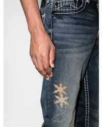 Jean brodé bleu marine True Religion