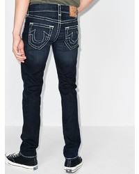 Jean brodé bleu marine True Religion