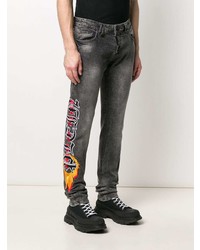 Jean brodé gris foncé Philipp Plein