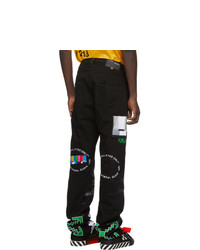 Jean brodé noir Off-White