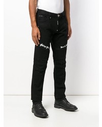 Jean brodé noir Philipp Plein