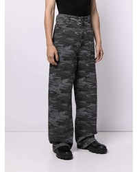 Jean camouflage gris foncé Balenciaga