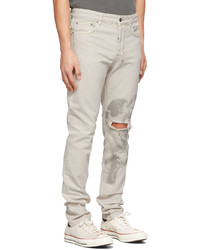 Jean déchiré beige Ksubi