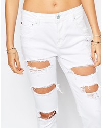 Jean déchiré blanc Pepe Jeans