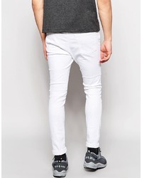 Jean déchiré blanc Pull&Bear