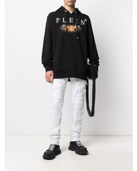 Jean déchiré blanc Philipp Plein