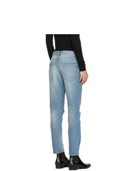 Jean déchiré bleu clair Saint Laurent