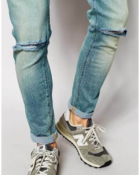 Jean déchiré bleu clair Asos