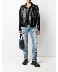 Jean déchiré bleu clair Philipp Plein