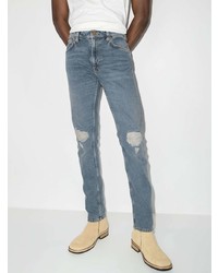 Jean déchiré bleu clair Nudie Jeans