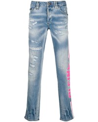 Jean déchiré bleu clair Philipp Plein