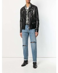 Jean déchiré bleu clair Saint Laurent