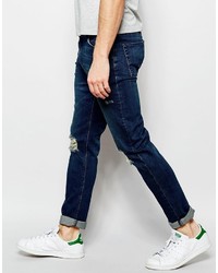 Jean déchiré bleu marine Asos