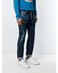 Jean déchiré bleu marine DSQUARED2