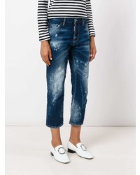 Jean déchiré bleu marine Dsquared2