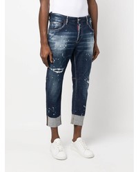 Jean déchiré bleu marine DSQUARED2