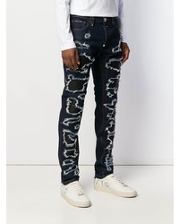 Jean déchiré bleu marine Philipp Plein