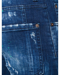 Jean déchiré bleu marine DSQUARED2