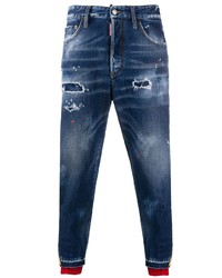 Jean déchiré bleu marine DSQUARED2