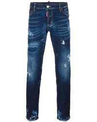 Jean déchiré bleu marine DSQUARED2