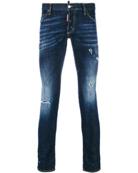 Jean déchiré bleu marine DSQUARED2