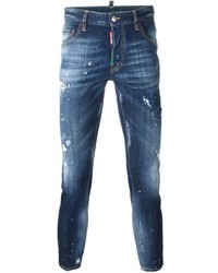 Jean déchiré bleu marine DSQUARED2