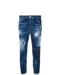 Jean déchiré bleu marine Dsquared2