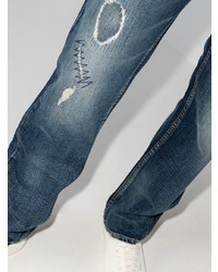 Jean déchiré bleu marine Nudie Jeans