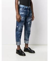 Jean déchiré bleu marine DSQUARED2