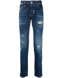 Jean déchiré bleu marine Philipp Plein