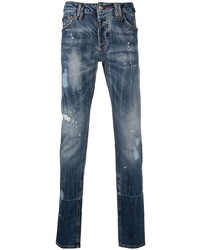 Jean déchiré bleu marine Philipp Plein