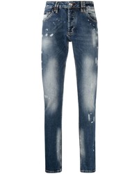 Jean déchiré bleu marine Philipp Plein