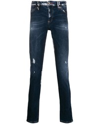 Jean déchiré bleu marine Philipp Plein