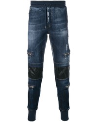 Jean déchiré bleu marine Philipp Plein