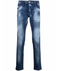 Jean déchiré bleu marine Philipp Plein