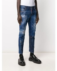 Jean déchiré bleu marine DSQUARED2