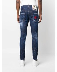 Jean déchiré bleu marine DSQUARED2