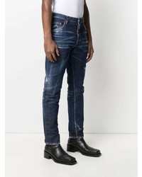 Jean déchiré bleu marine DSQUARED2