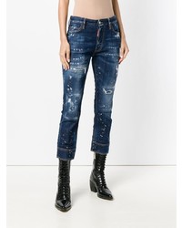 Jean déchiré bleu marine Dsquared2