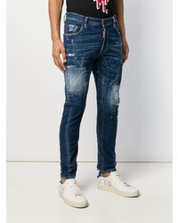 Jean déchiré bleu marine DSQUARED2