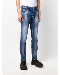 Jean déchiré bleu marine Philipp Plein