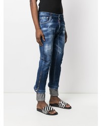 Jean déchiré bleu marine DSQUARED2