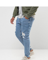 Jean déchiré bleu ASOS DESIGN