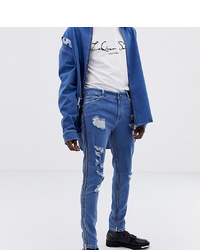 Jean déchiré bleu ASOS DESIGN