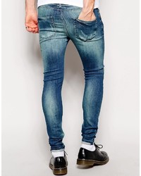 Jean déchiré bleu Asos