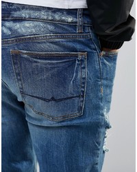 Jean déchiré bleu Asos