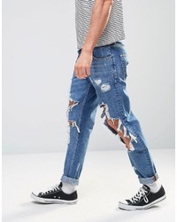 Jean déchiré bleu Asos