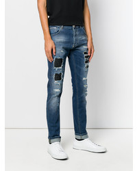 Jean déchiré bleu Philipp Plein